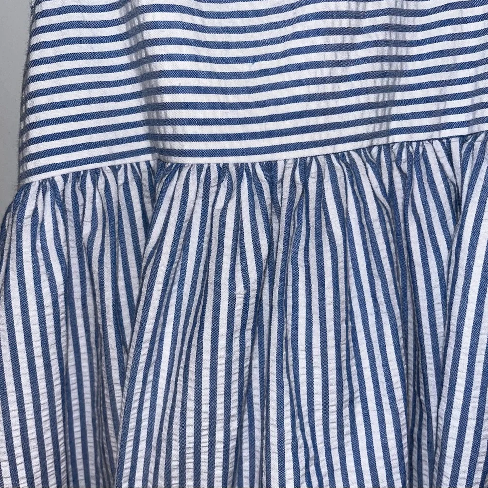 Kelly's Kids Blue and White Ruffled Sundress